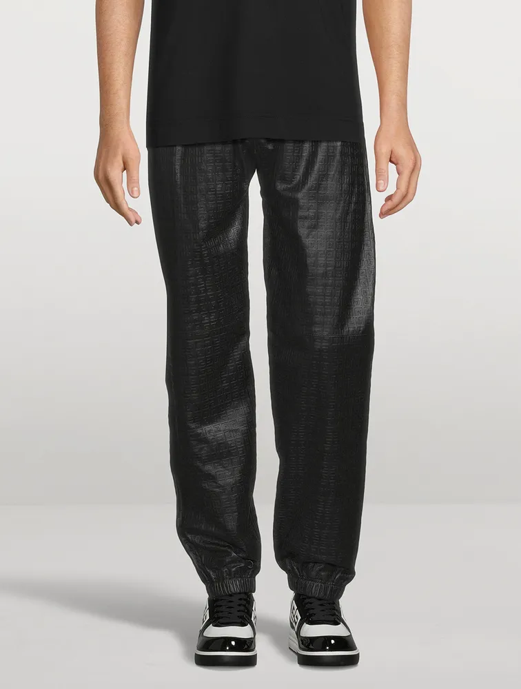 4G Leather Jogger Pants