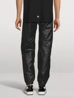 4G Leather Jogger Pants