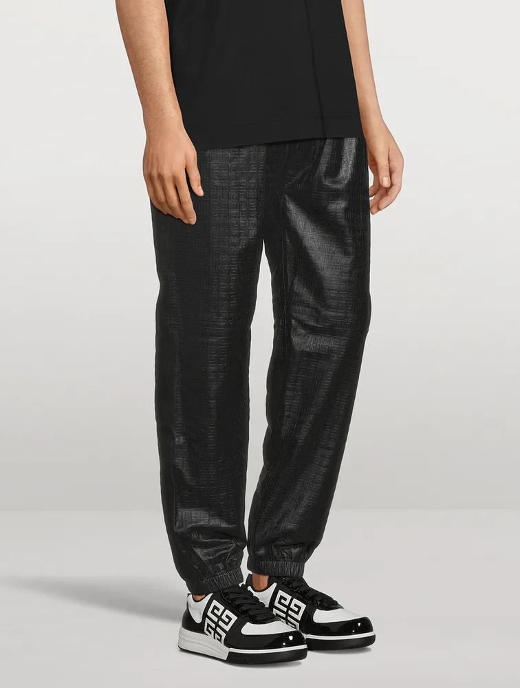 4G Leather Jogger Pants