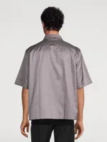 4G Jacquard Zip Boxy Shirt