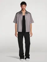 4G Jacquard Zip Boxy Shirt