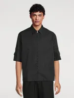 Tech Boxy Zip Shirt With Buckles