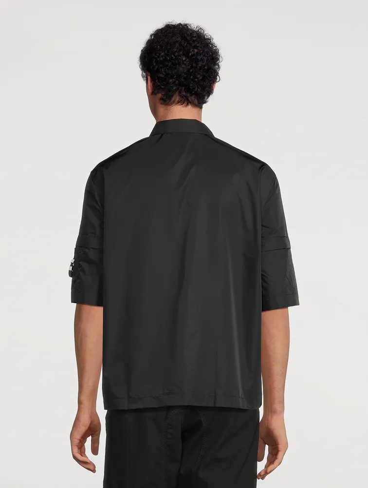 Tech Boxy Zip Shirt With Buckles