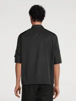 Tech Boxy Zip Shirt With Buckles