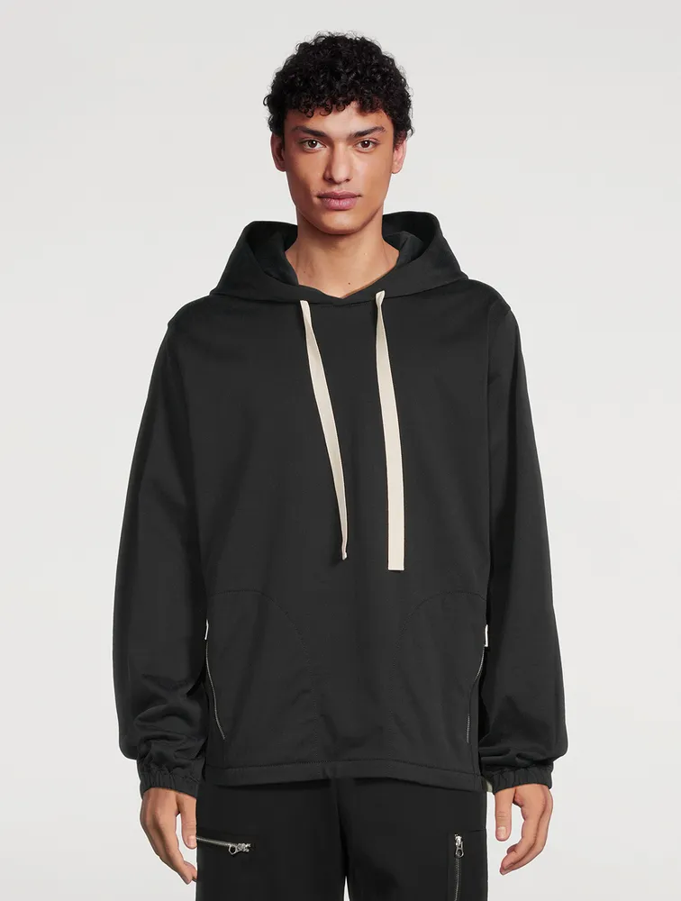 Nylon And Cotton Hoodie