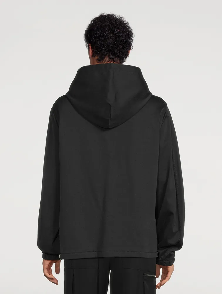 Nylon And Cotton Hoodie