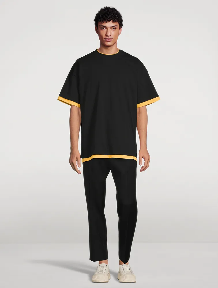 Cotton Layered T-Shirt