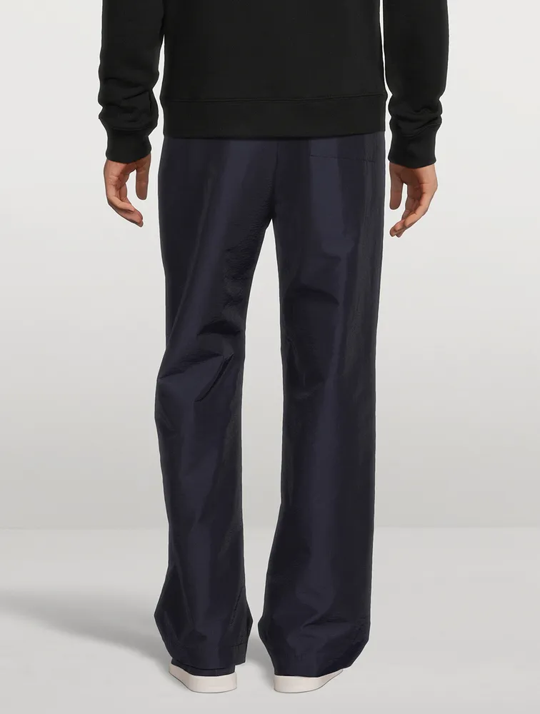 Wool-Blend Drawstring Pants