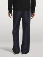 Wool-Blend Drawstring Pants