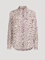 Cody Silk Shirt Leopard Print