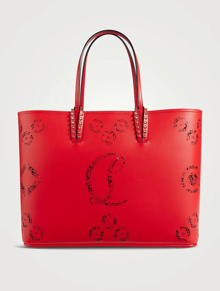 Cabata Loubinthesky Perforated Leather Tote Bag