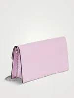 Loubi54 Strass Logo Patent Leather Clutch