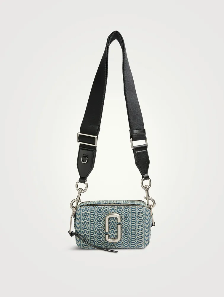 The Snapshot Monogram Denim Camera Bag in Blue - Marc Jacobs