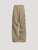 Wide-Leg Cargo Pants