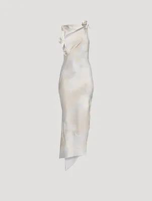 Asymmetric Flower Gown