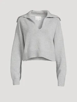 Aksi Wool And Cashmere Polo Sweater