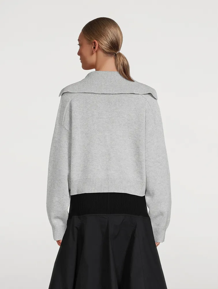 Aksi Wool And Cashmere Polo Sweater