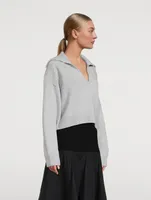 Aksi Wool And Cashmere Polo Sweater