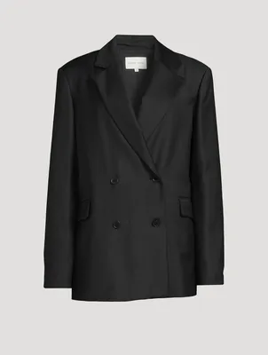 Donau Double-Breasted Wool Blazer