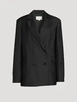 Donau Double-Breasted Wool Blazer