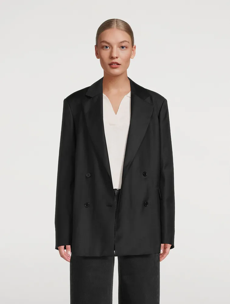 Donau Double-Breasted Wool Blazer