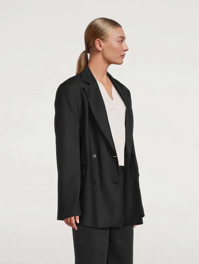 Donau Double-Breasted Wool Blazer