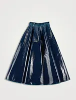 Mirror Wool Midi Skirt