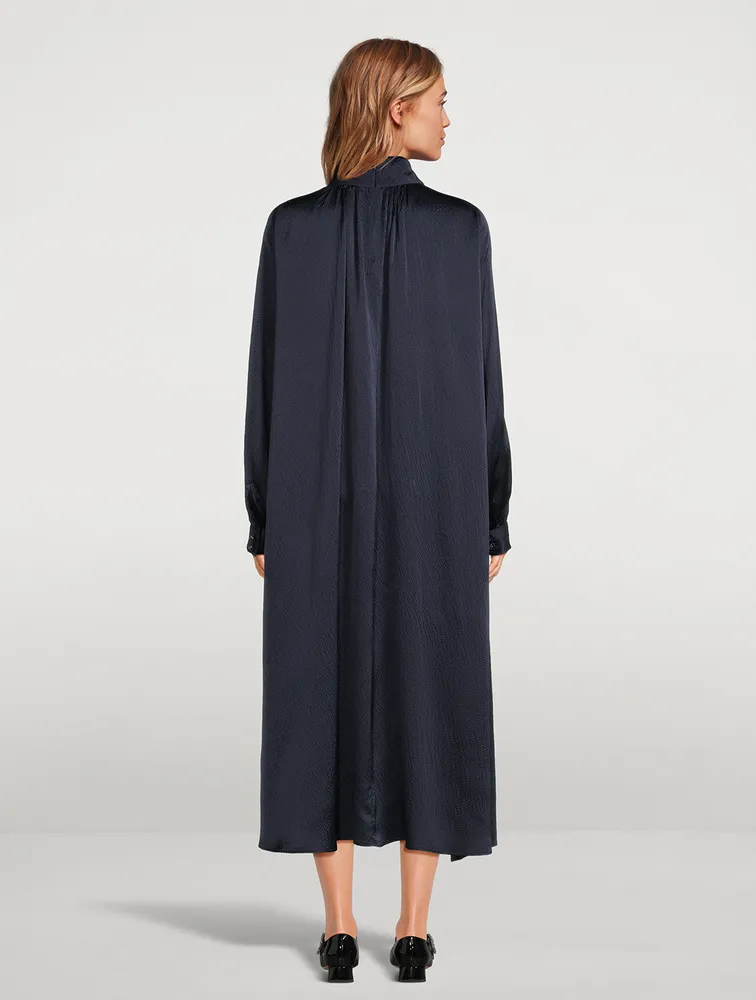 Hanley Drawstring Silk Dress