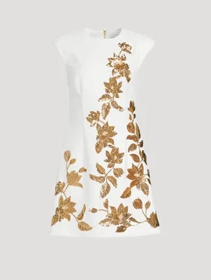 Versailles Sequin-Appliqué Mini Dress