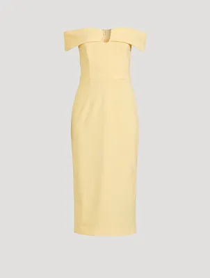 Lumiere Embellished Off-The-Shoulder Dress