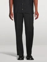 Wool Slim-Fit Pants