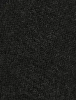 Scrunch-Neck Cashmere Sweater Dress