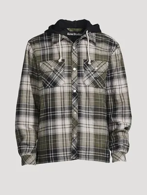 Flannel Check Jersey Jacket