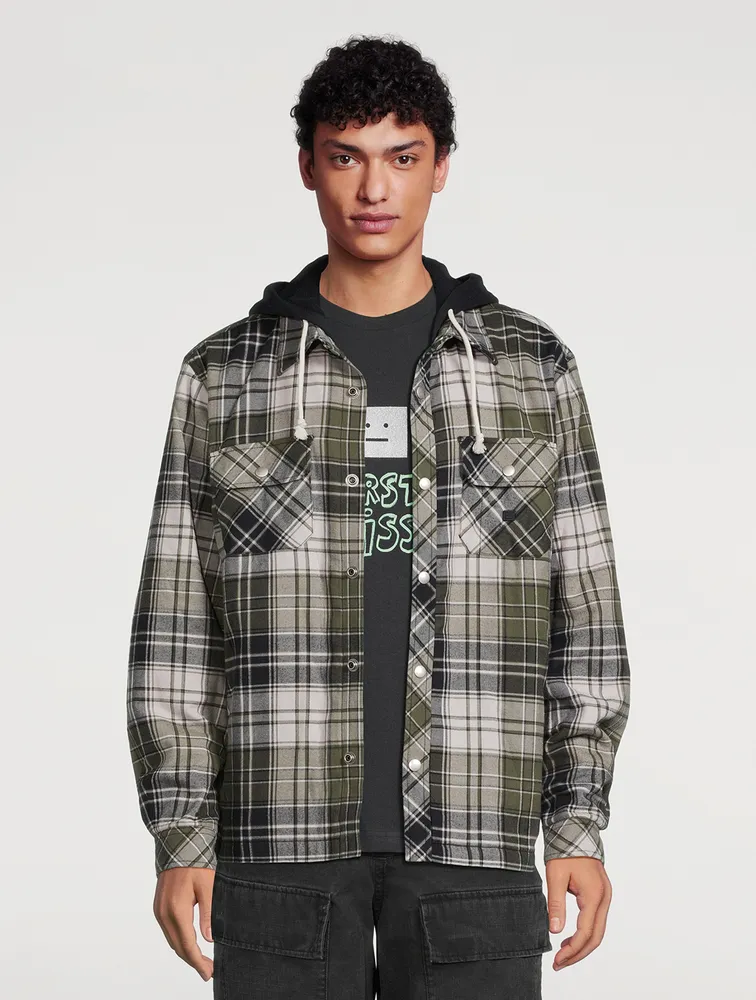 Flannel Check Jersey Jacket