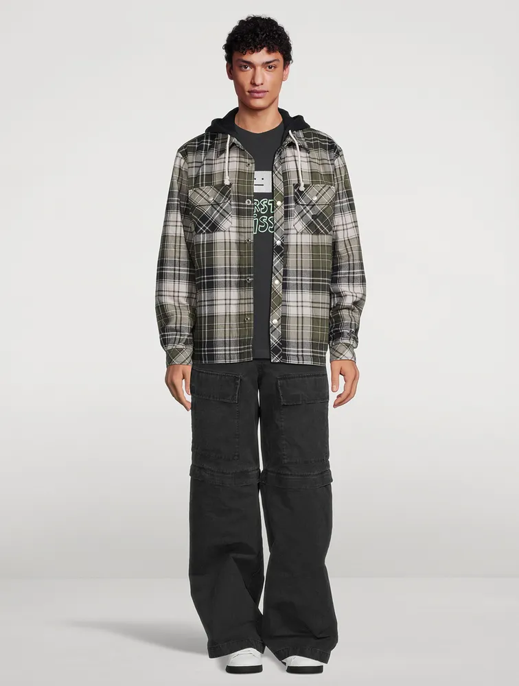 Flannel Check Jersey Jacket