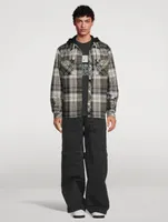 Flannel Check Jersey Jacket