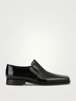 Patent Leather Slip-On Loafers