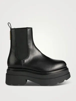 Carter Leather Platform Chelsea Boots