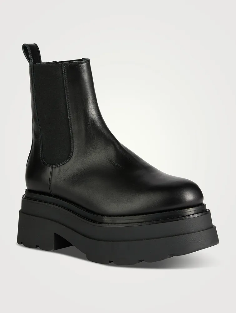 Carter Leather Platform Chelsea Boots