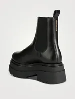 Carter Leather Platform Chelsea Boots