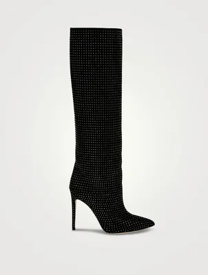 Holly Stiletto Leather Knee-High Boots