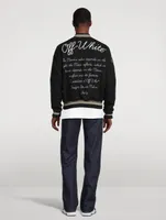 Moon Phase Vars Wool-Blend Bomber Jacket