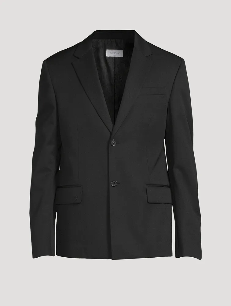 Wool Single-Breasted Jacket