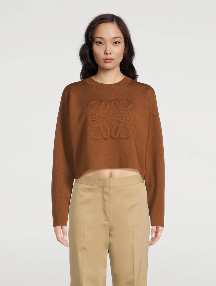 Anagram Cropped Sweater