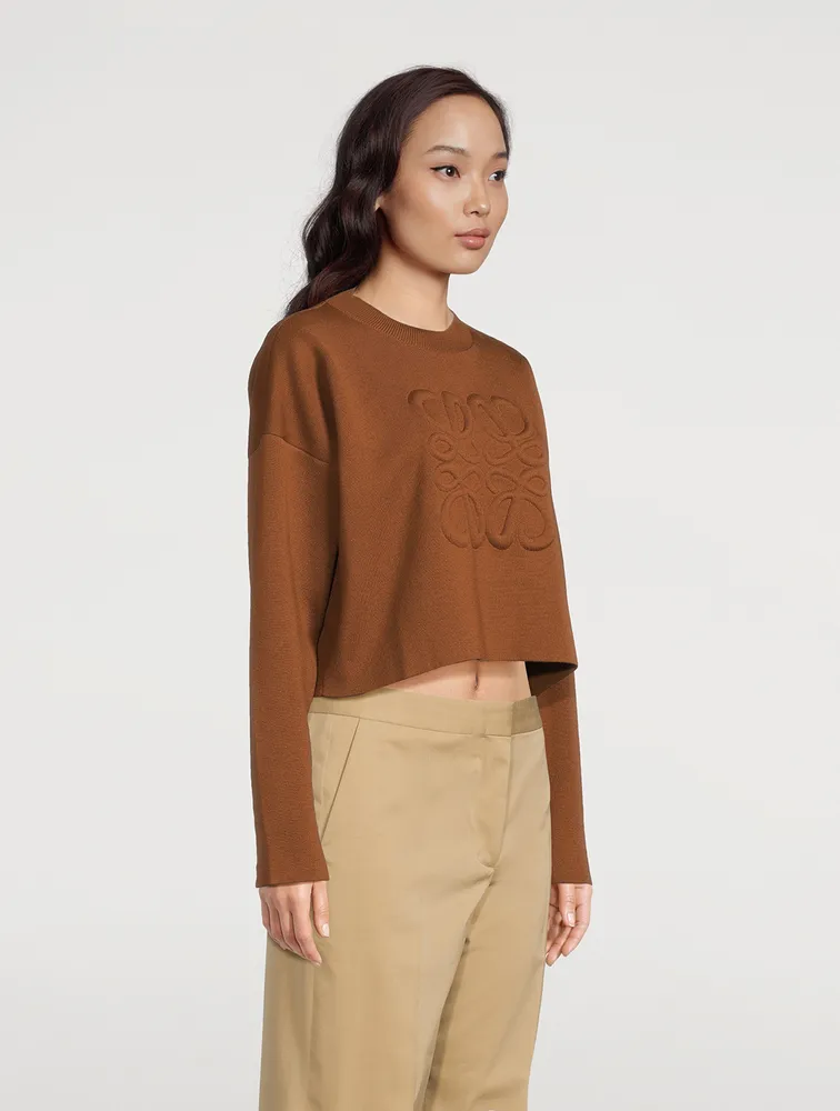 Anagram Cropped Sweater