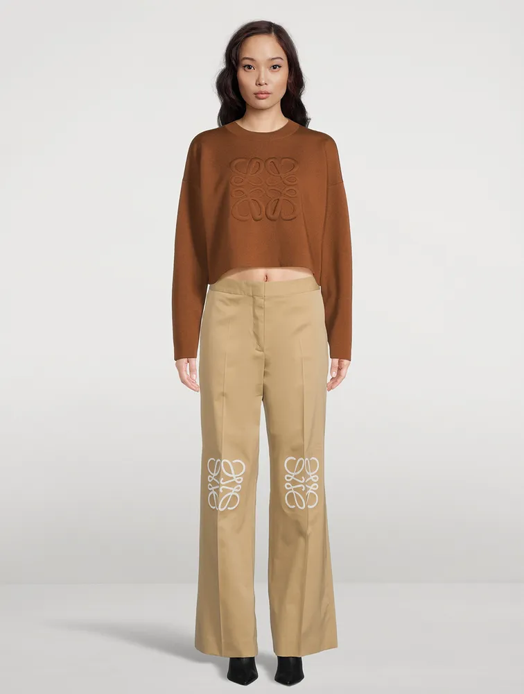 Anagram Cropped Sweater