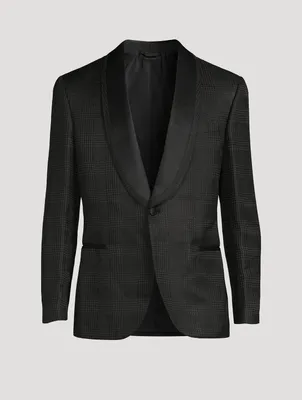 Wool And Silk Smoking Jacket