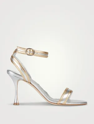 Chongasa Metallic Leather Sandals