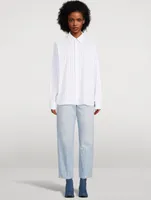 Cotton Long-Sleeve Shirt Striped Print