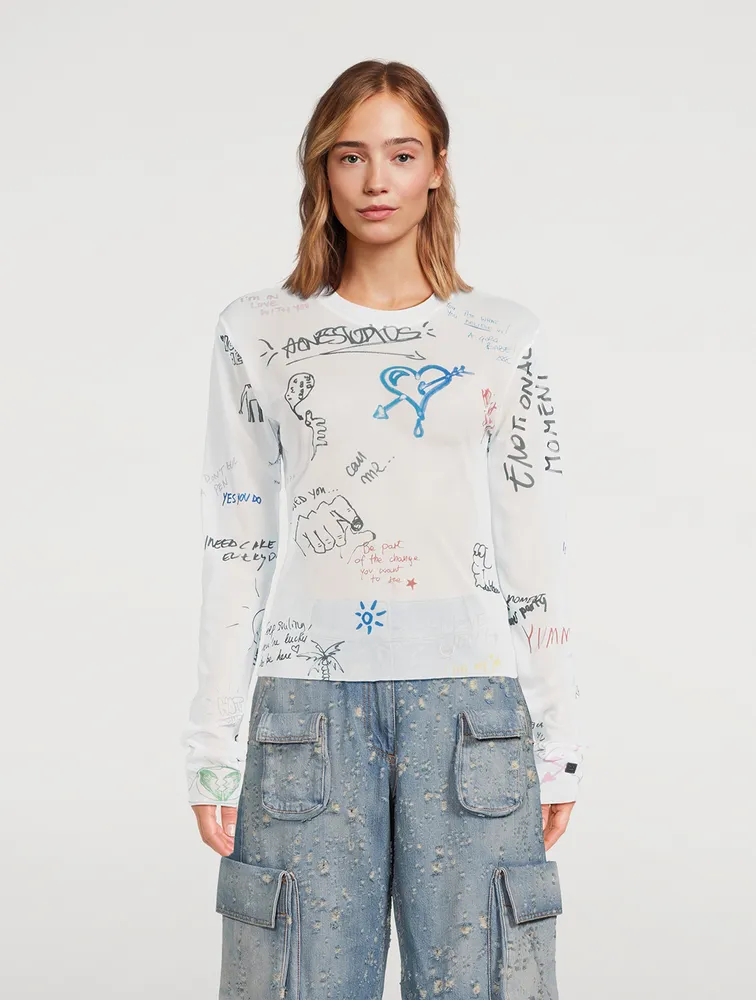 Scribbles Long-Sleeve T-Shirt